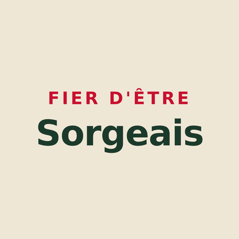 Tote bag « Fier d'être Sorgeais » — design pour Sorges et Ligueux en Périgord