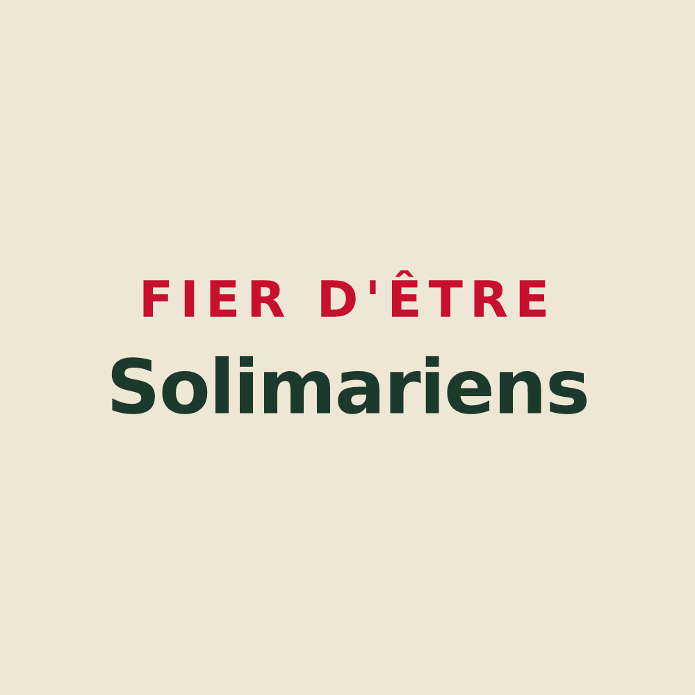 Tote bag « Fier d'être Solimariens » — design pour Sormery