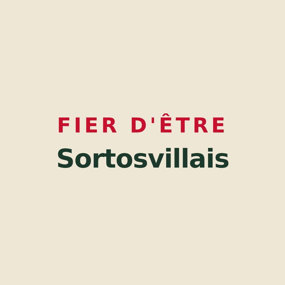 Tote bag « Fier d'être Sortosvillais » — design pour Sortosville