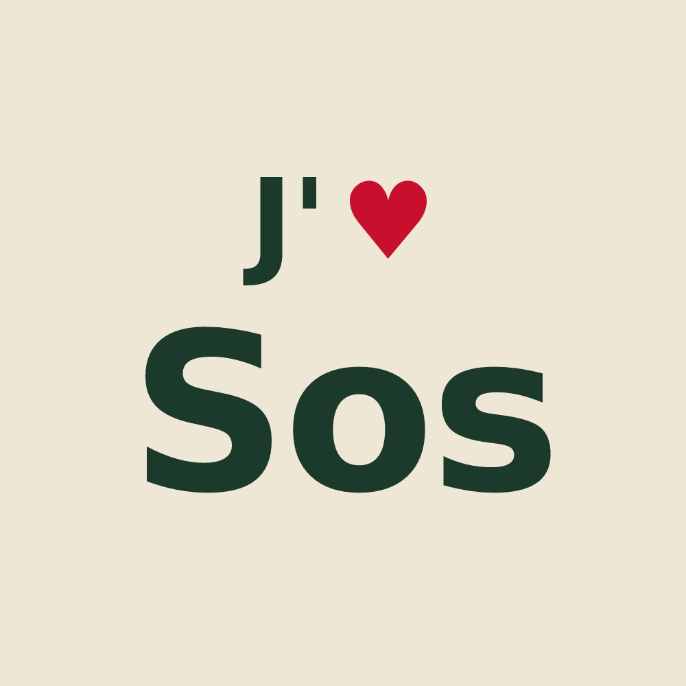 Tote bag personnalisé Sos — design J'aime Sos