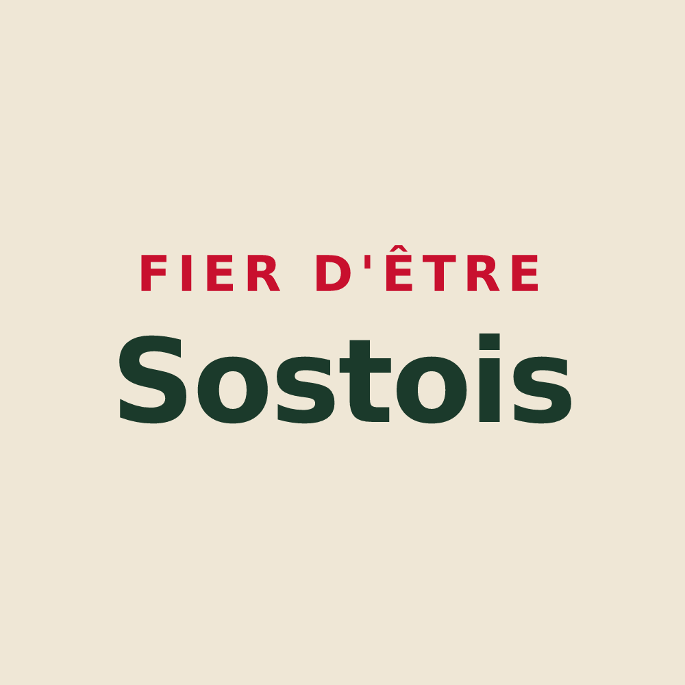 Tote bag « Fier d'être Sostois » — design pour Sost