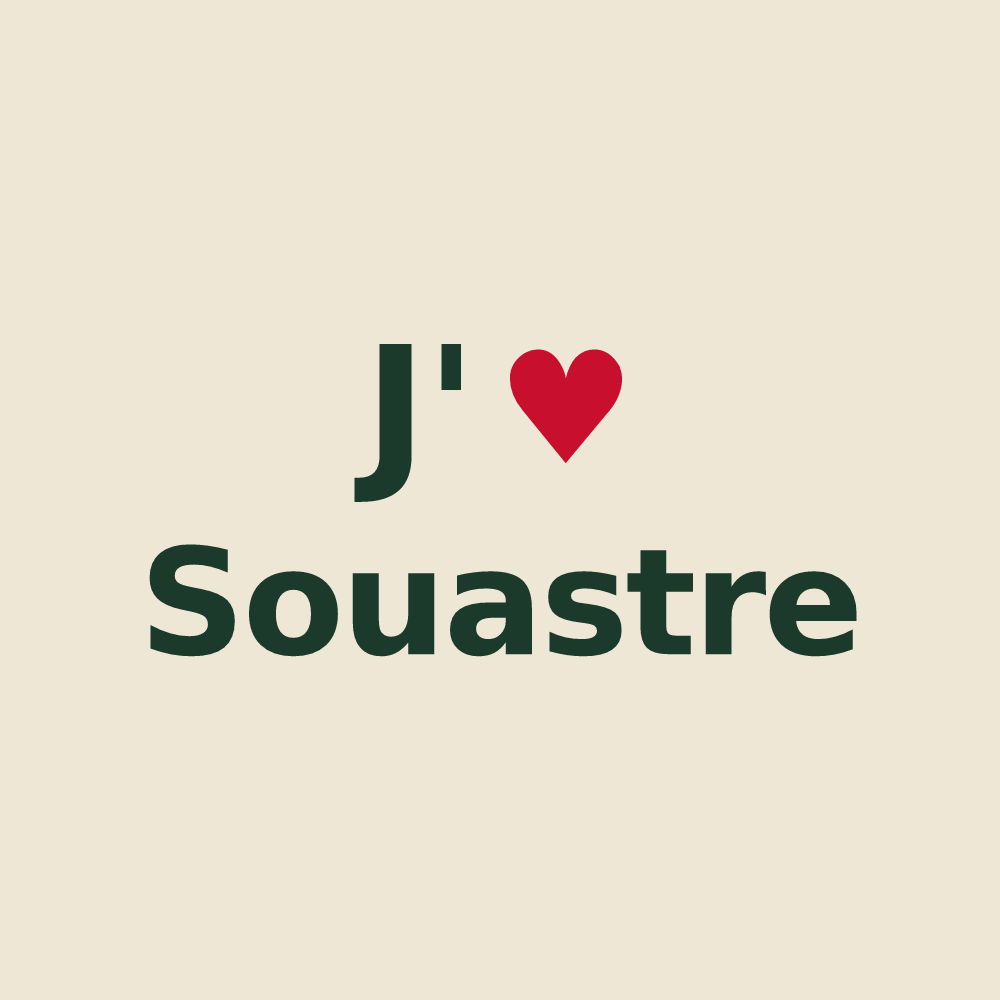 Tote bag personnalisé Souastre — design J'aime Souastre