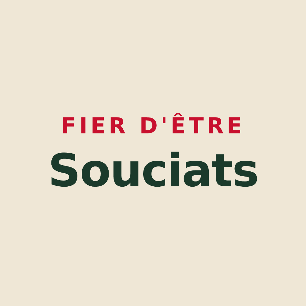 Tote bag « Fier d'être Souciats » — design pour Soucy