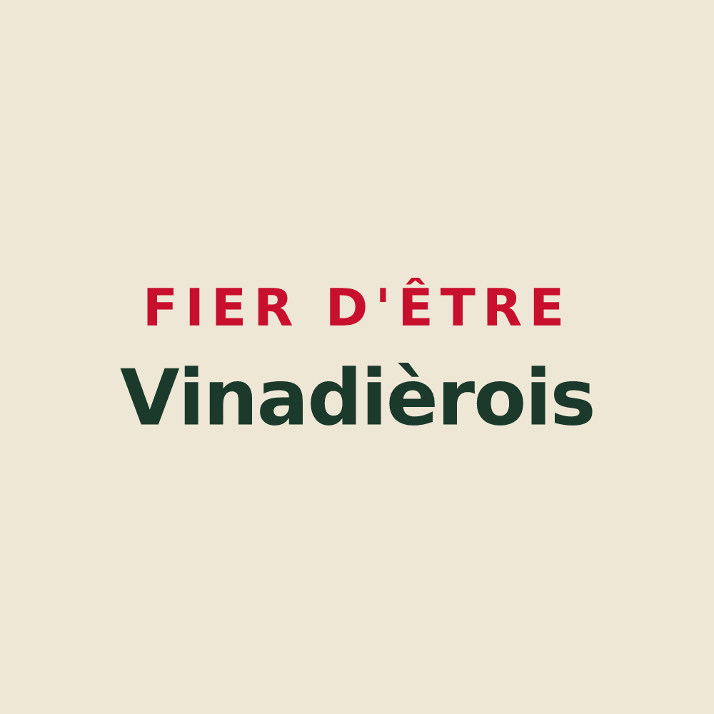 Tote bag « Fier d'être Vinadièrois » — design pour Soudaine-Lavinadière