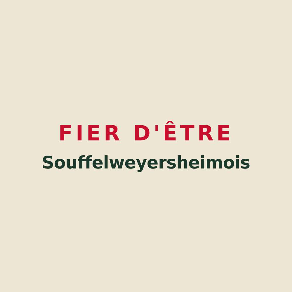 Tote bag « Fier d'être Souffelweyersheimois » — design pour Souffelweyersheim