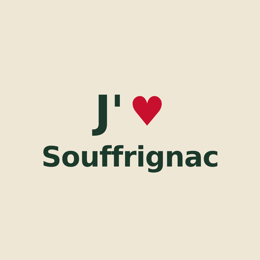 Tote bag personnalisé Souffrignac — design J'aime Souffrignac