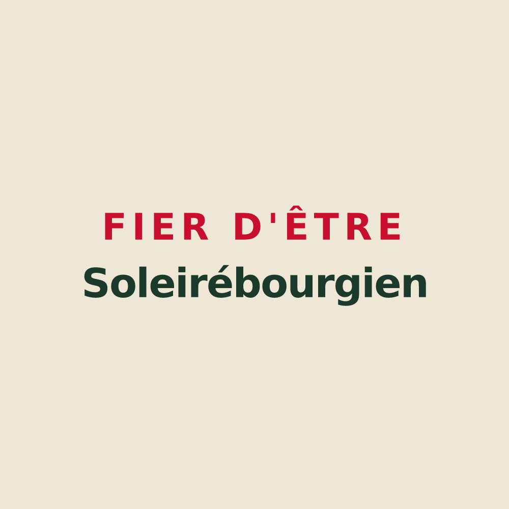 Tote bag « Fier d'être Soleirébourgien » — design pour Soulaire-et-Bourg