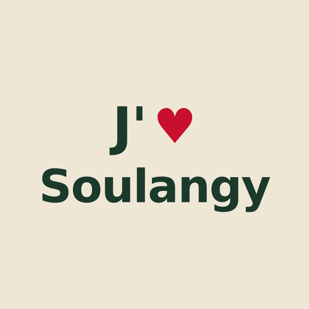 Tote bag personnalisé Soulangy — design J'aime Soulangy