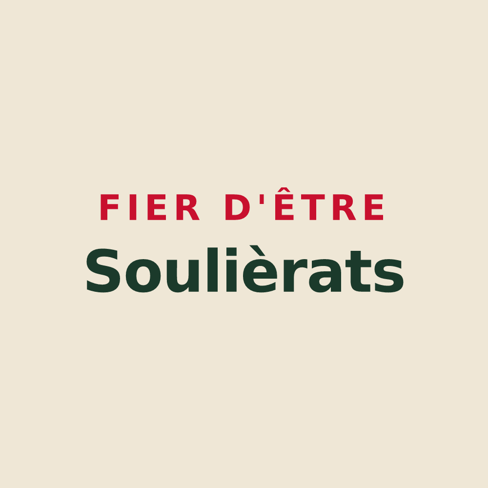 Tote bag « Fier d'être Soulièrats » — design pour Soulières