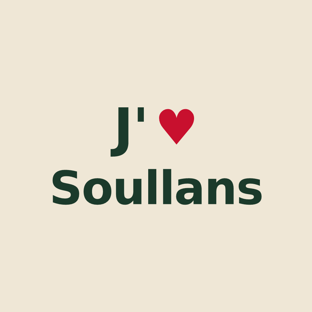 Tote bag personnalisé Soullans — design J'aime Soullans