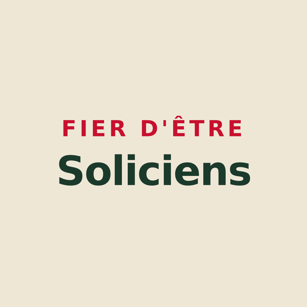 Tote bag « Fier d'être Soliciens » — design pour Soulosse-sous-Saint-Élophe