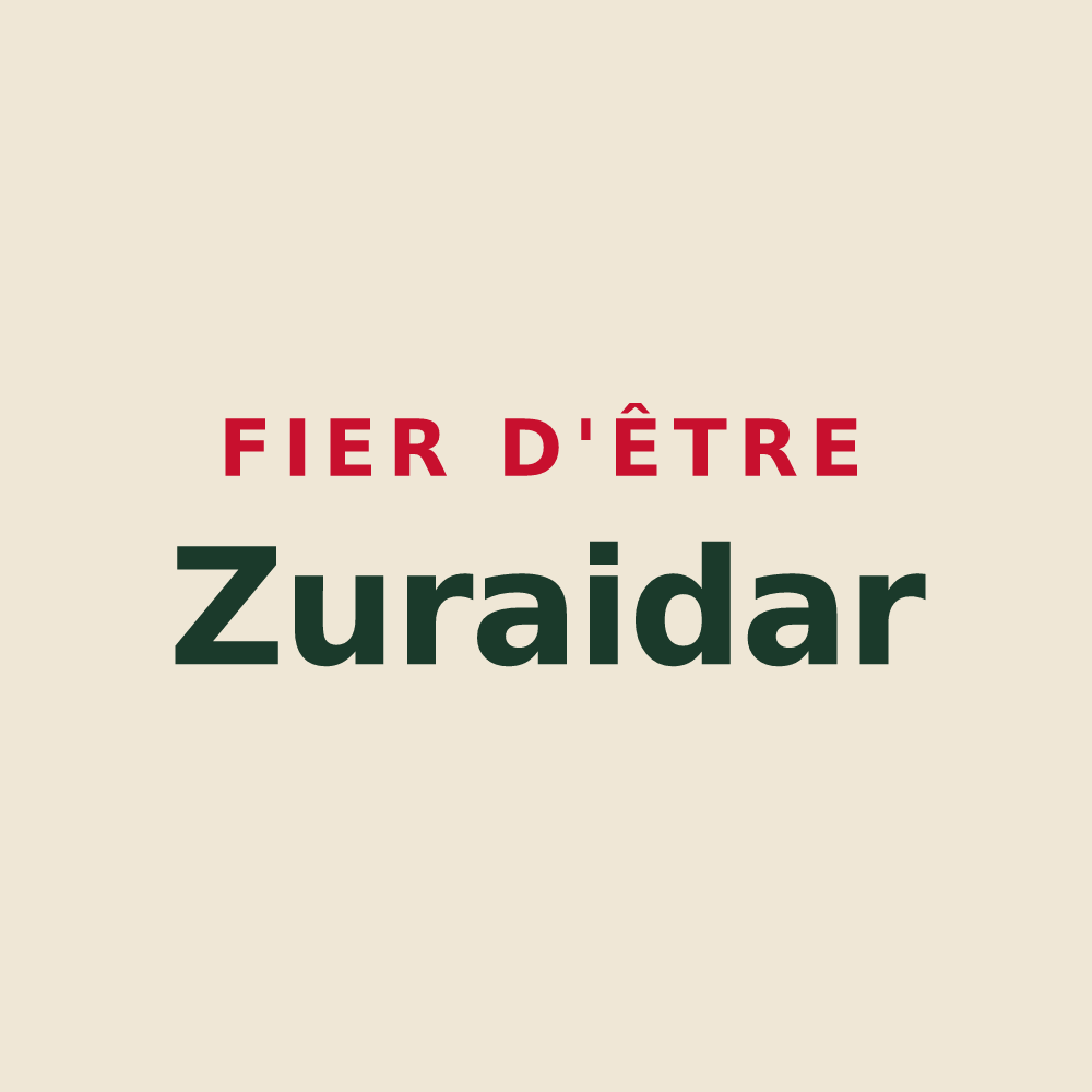 Tote bag « Fier d'être Zuraidar » — design pour Souraïde