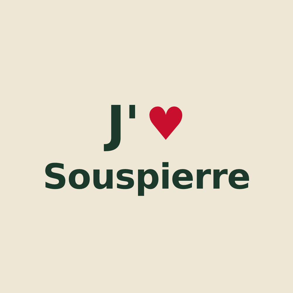 Tote bag personnalisé Souspierre — design J'aime Souspierre