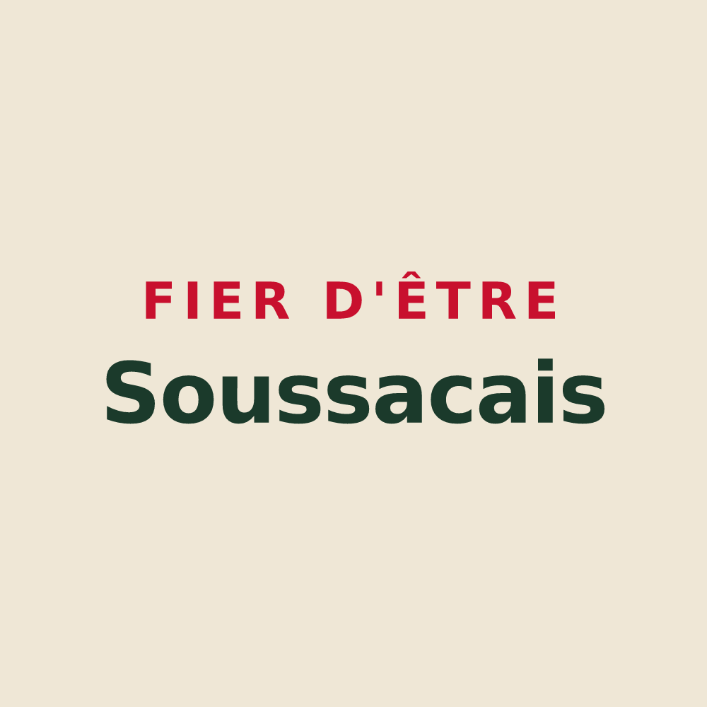 Tote bag « Fier d'être Soussacais » — design pour Soussac