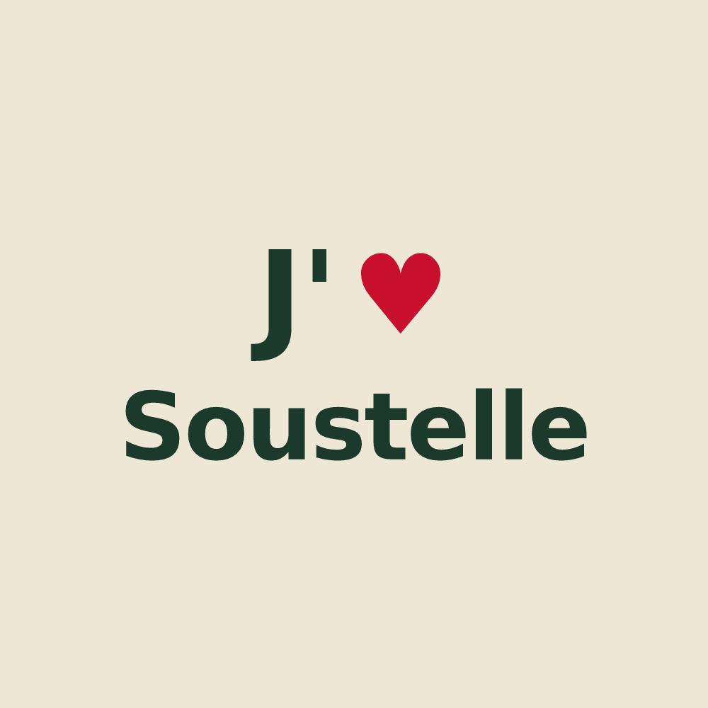 Tote bag personnalisé Soustelle — design J'aime Soustelle