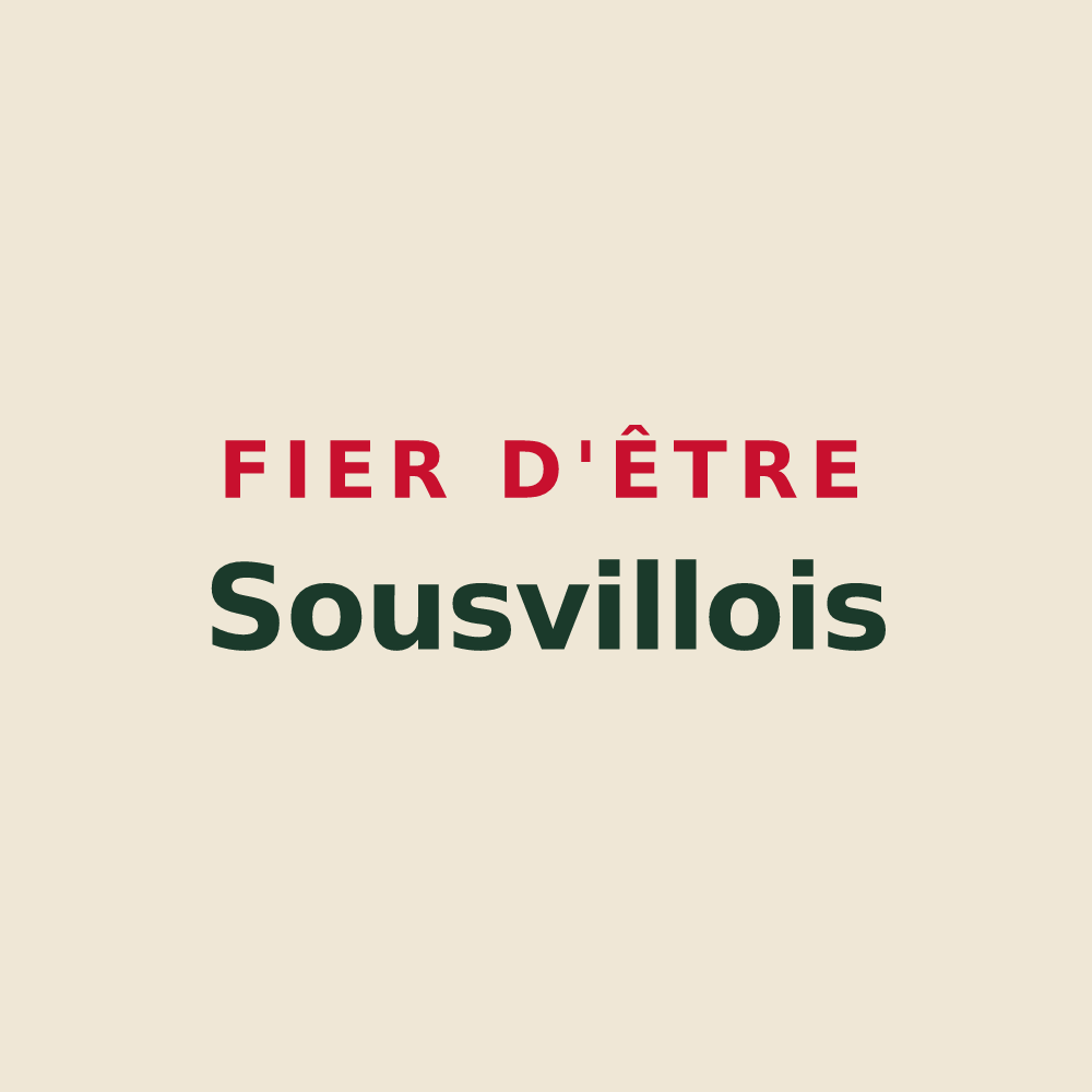 Tote bag « Fier d'être Sousvillois » — design pour Sousville