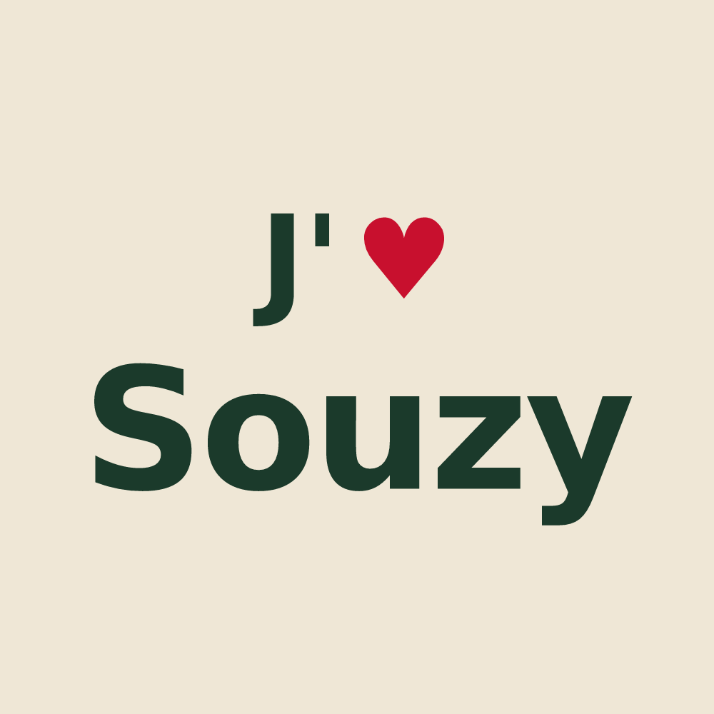 Tote bag personnalisé Souzy — design J'aime Souzy