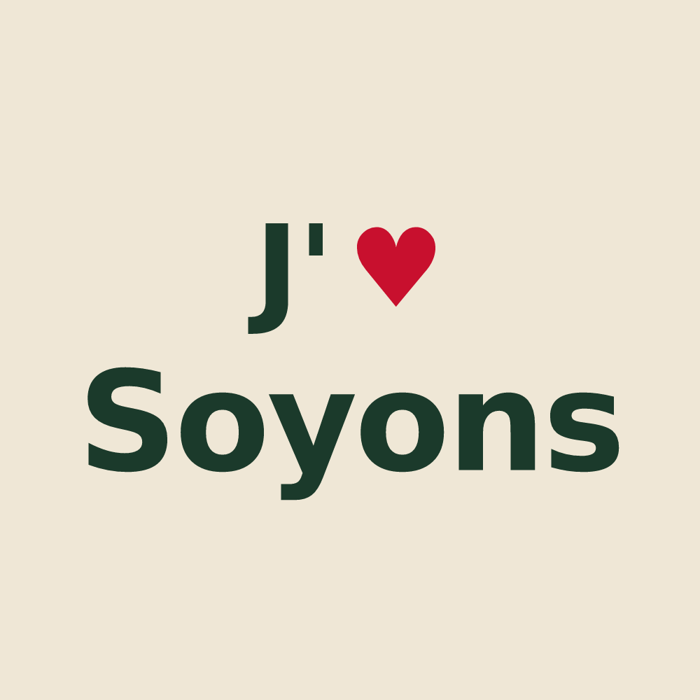 Tote bag personnalisé Soyons — design J'aime Soyons