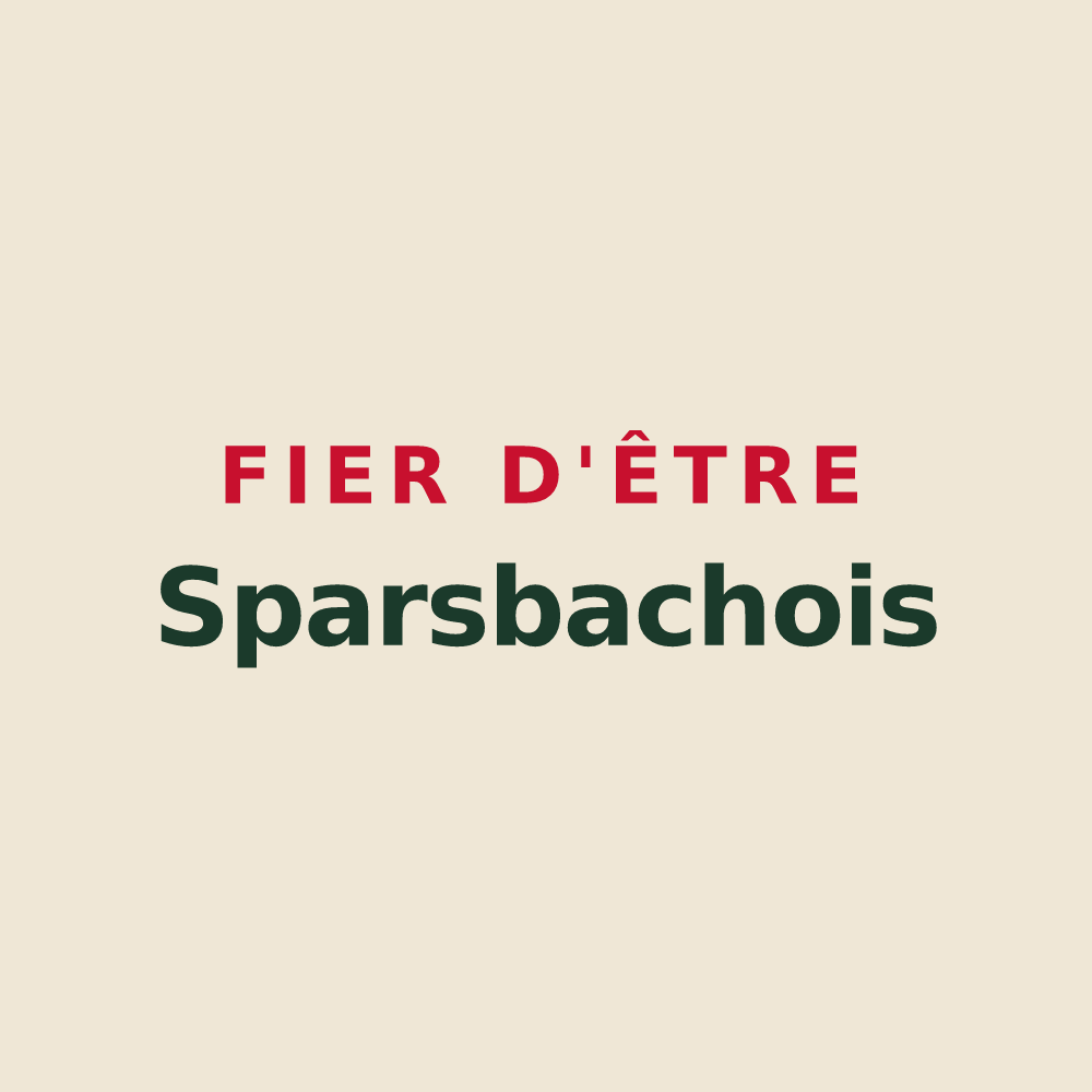 Tote bag « Fier d'être Sparsbachois » — design pour Sparsbach