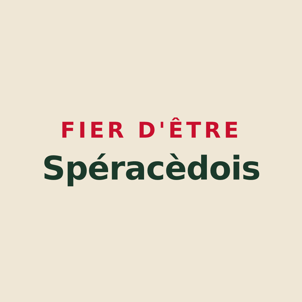 Tote bag « Fier d'être Spéracèdois » — design pour Spéracèdes