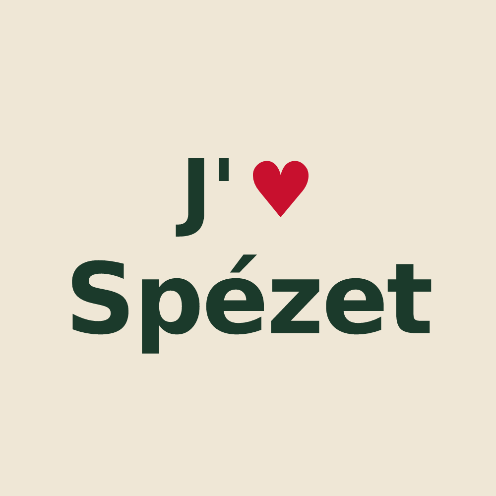 Tote bag personnalisé Spézet — design J'aime Spézet