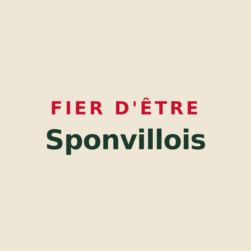 Tote bag « Fier d'être Sponvillois » — design pour Sponville