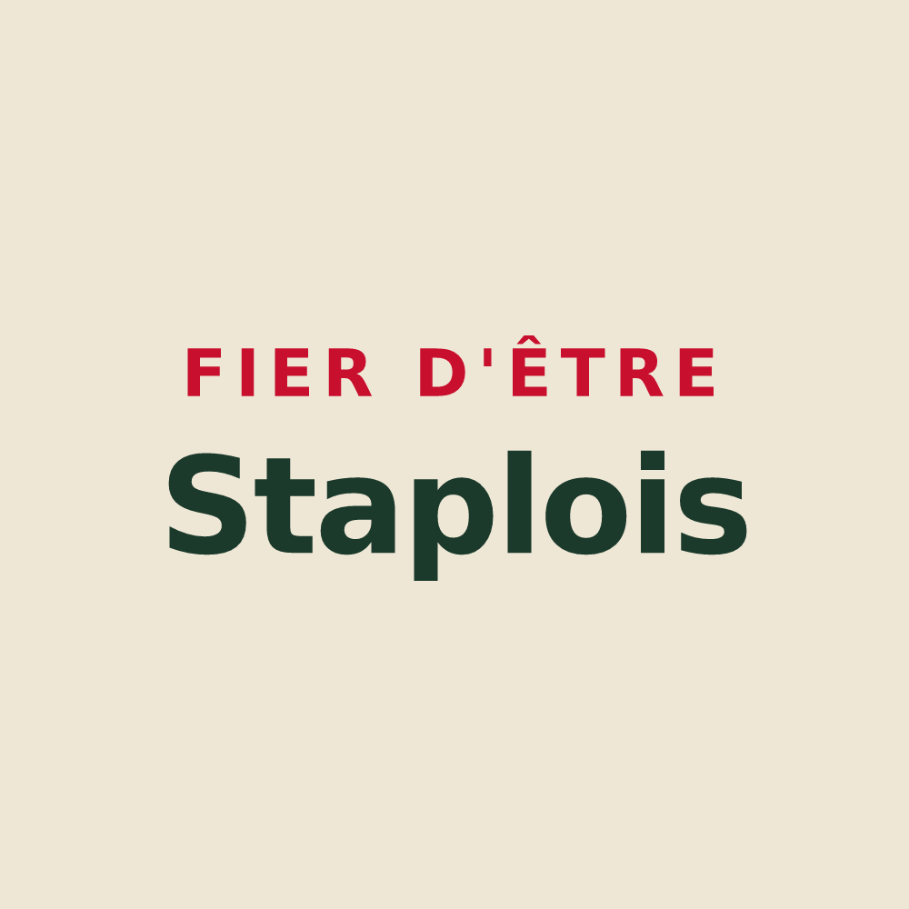 Tote bag « Fier d'être Staplois » — design pour Staple
