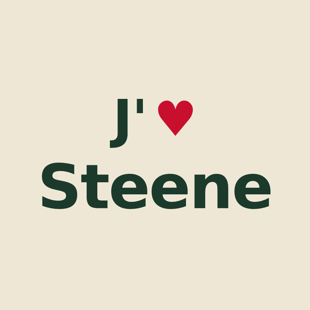 Tote bag personnalisé Steene — design J'aime Steene