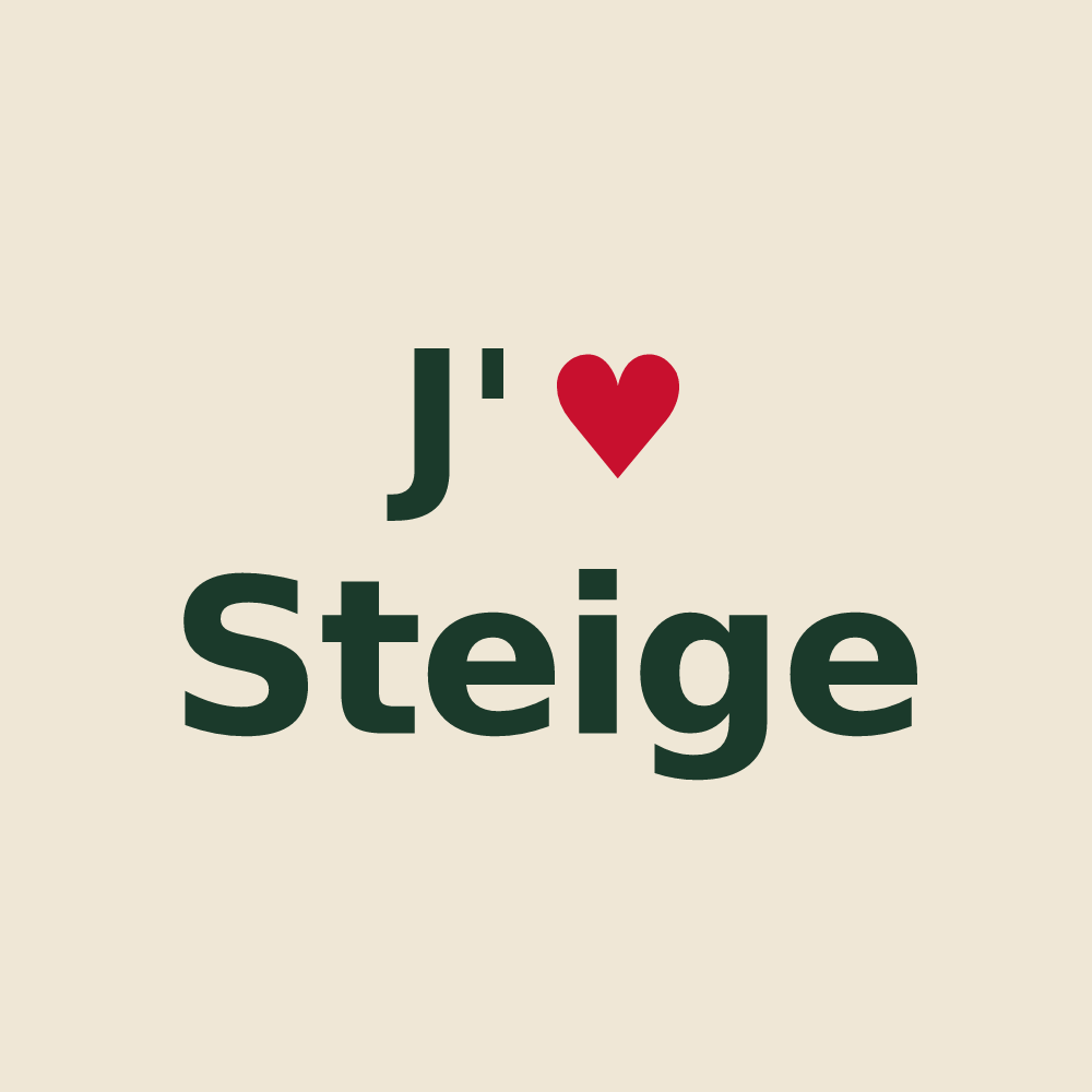 Tote bag personnalisé Steige — design J'aime Steige