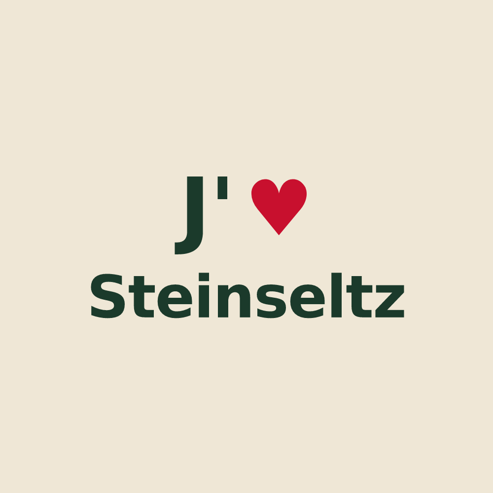 Tote bag personnalisé Steinseltz — design J'aime Steinseltz