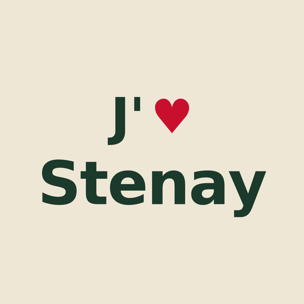 Tote bag personnalisé Stenay — design J'aime Stenay