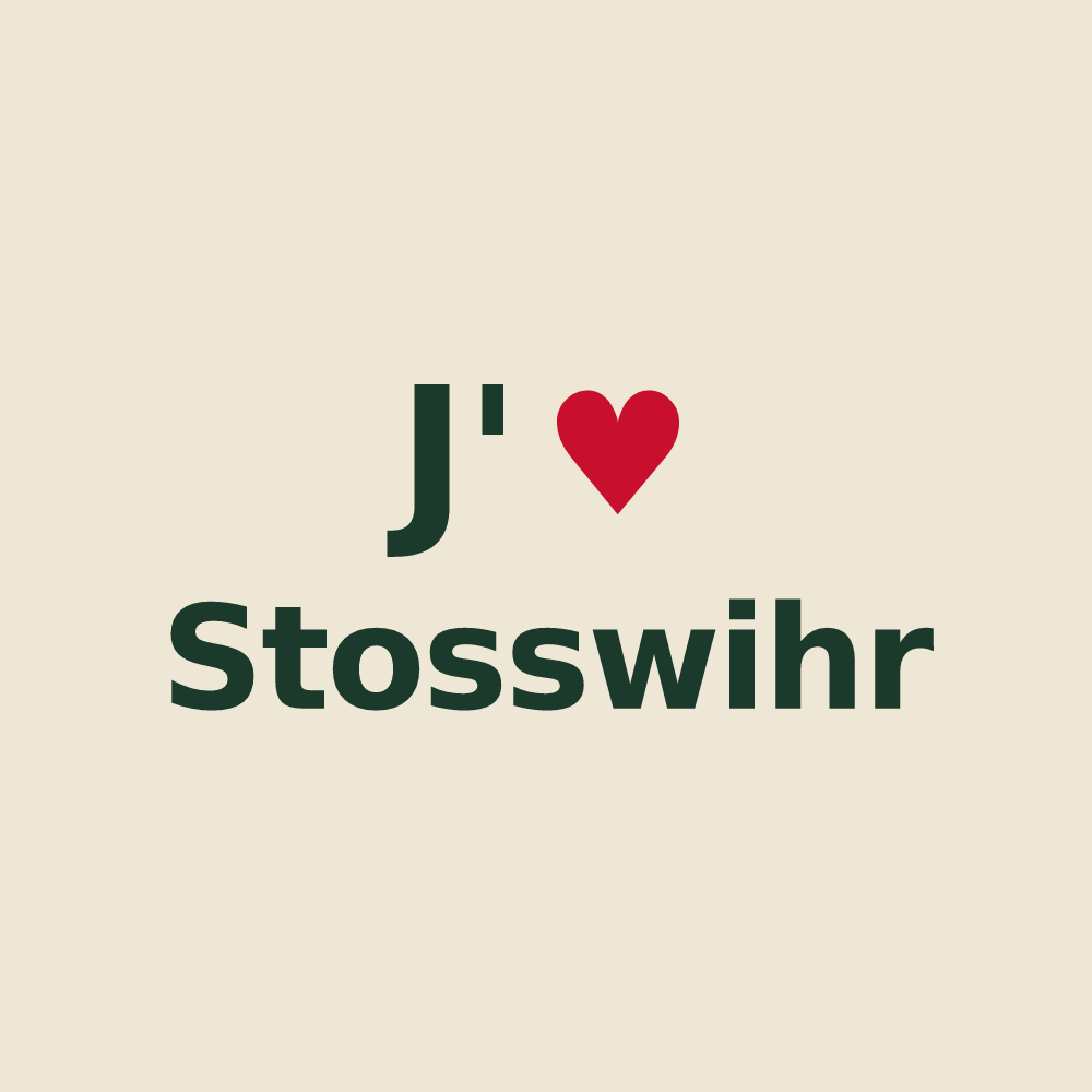 Tote bag personnalisé Stosswihr — design J'aime Stosswihr