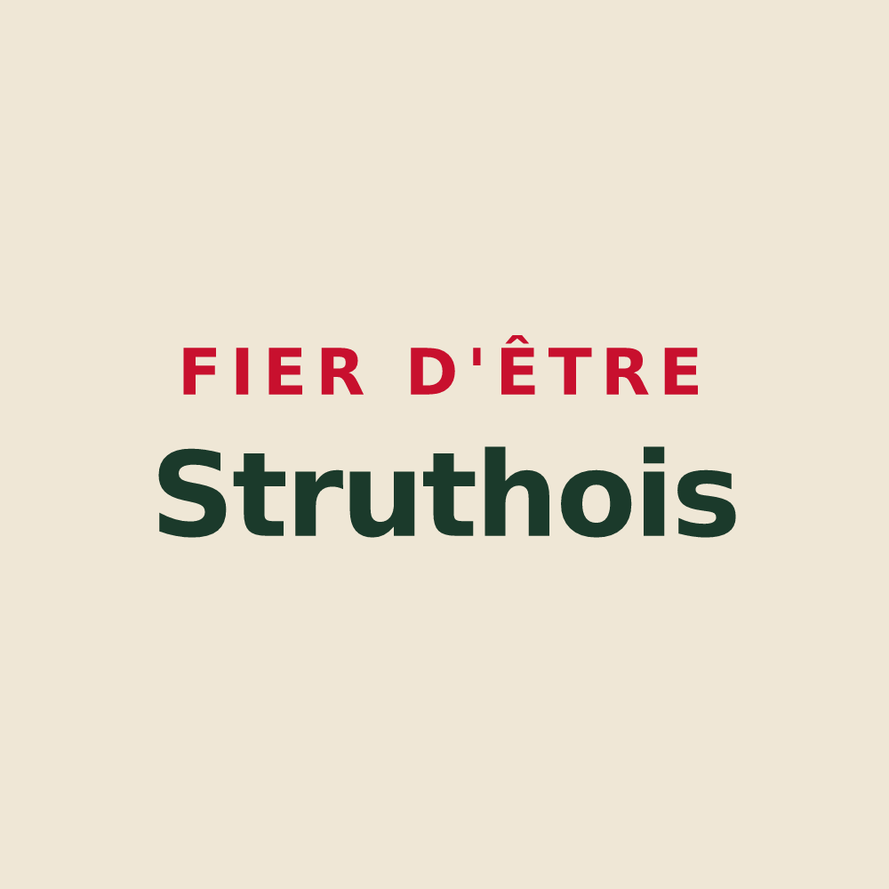 Tote bag « Fier d'être Struthois » — design pour Struth