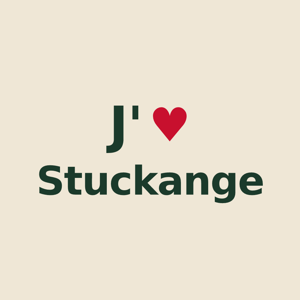Tote bag personnalisé Stuckange — design J'aime Stuckange