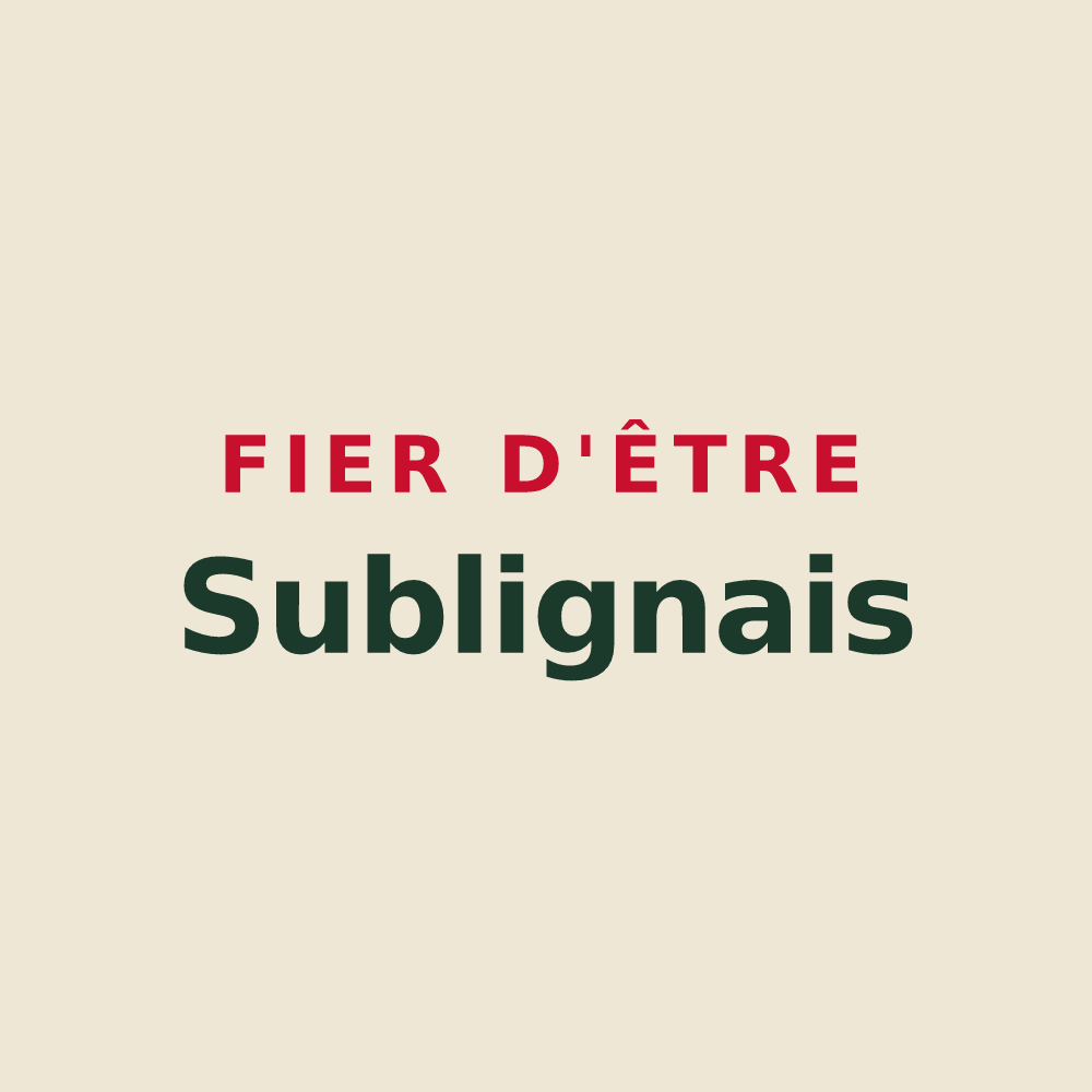 Tote bag « Fier d'être Sublignais » — design pour Subligny