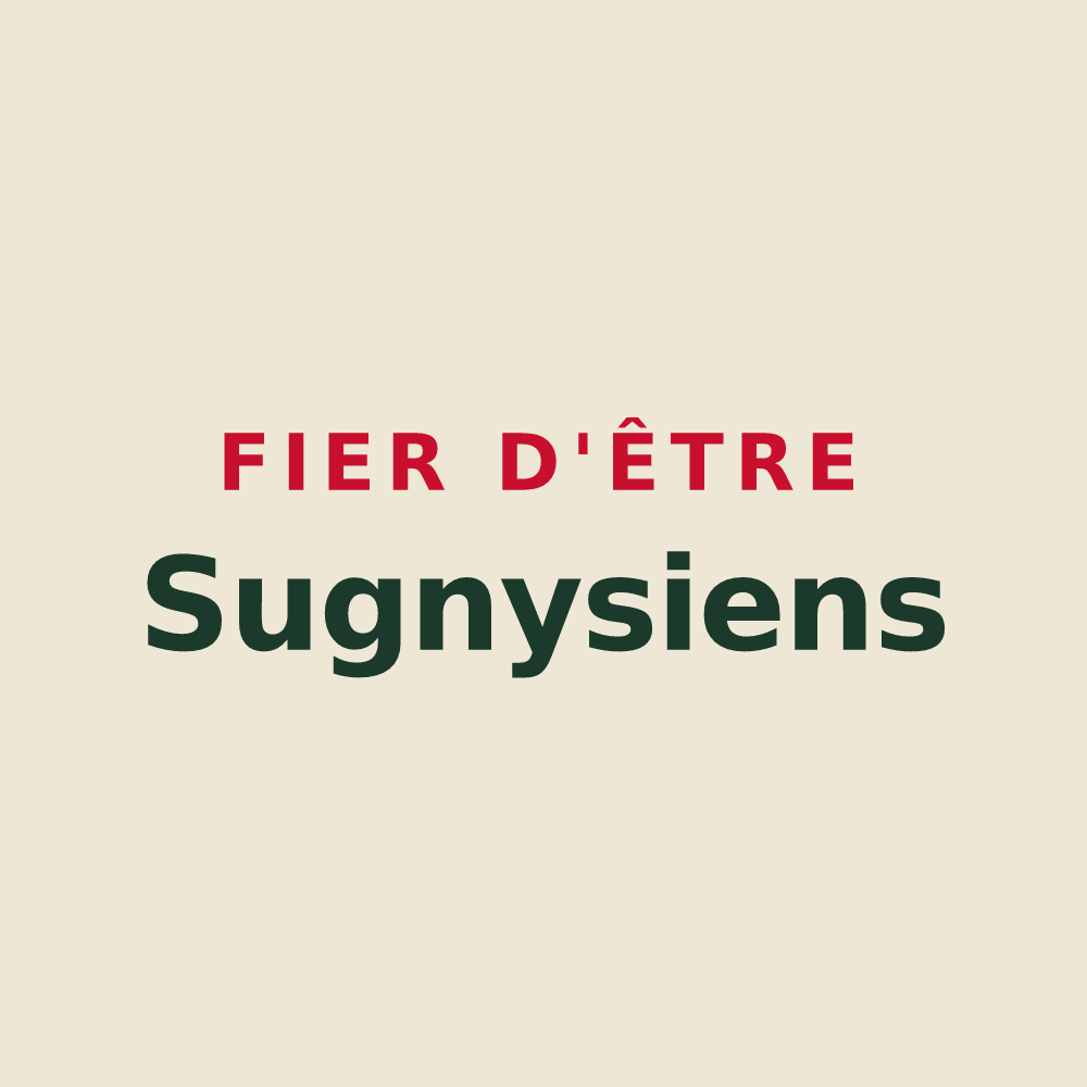 Tote bag « Fier d'être Sugnysiens » — design pour Sugny