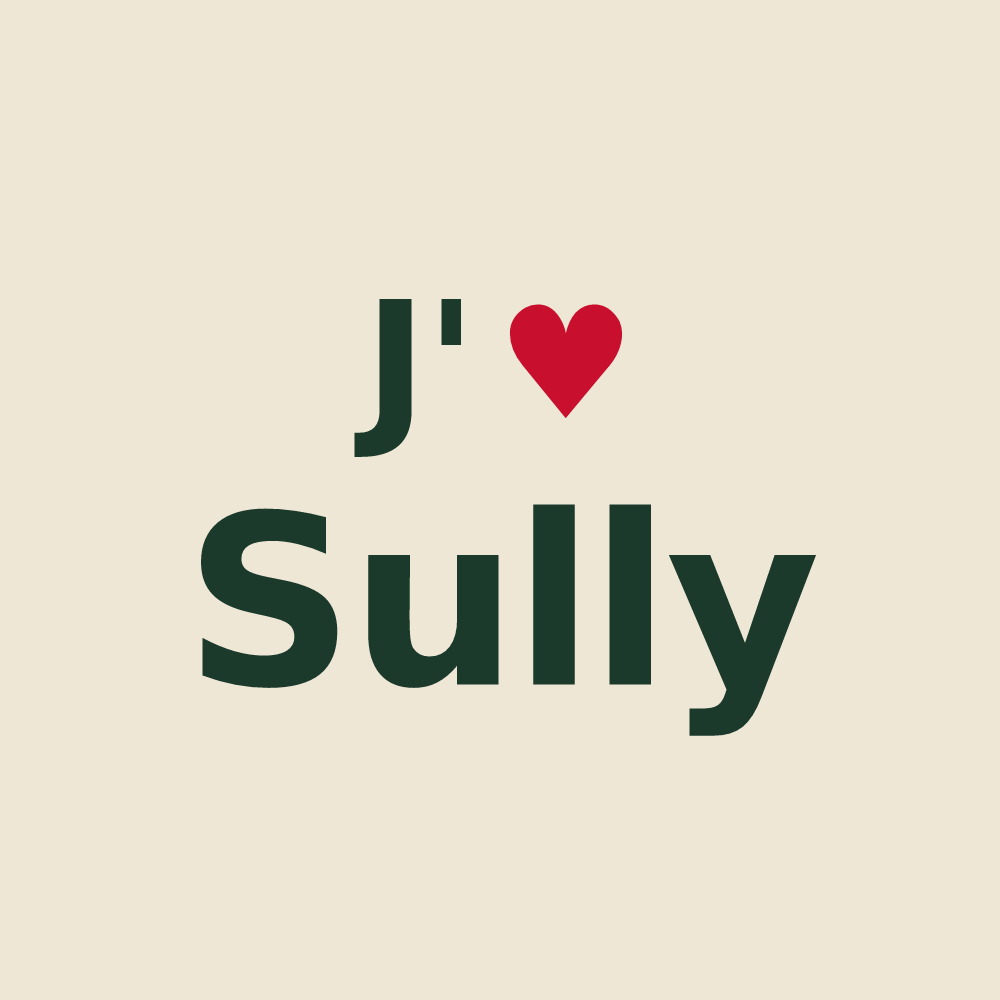 Tote bag personnalisé Sully — design J'aime Sully