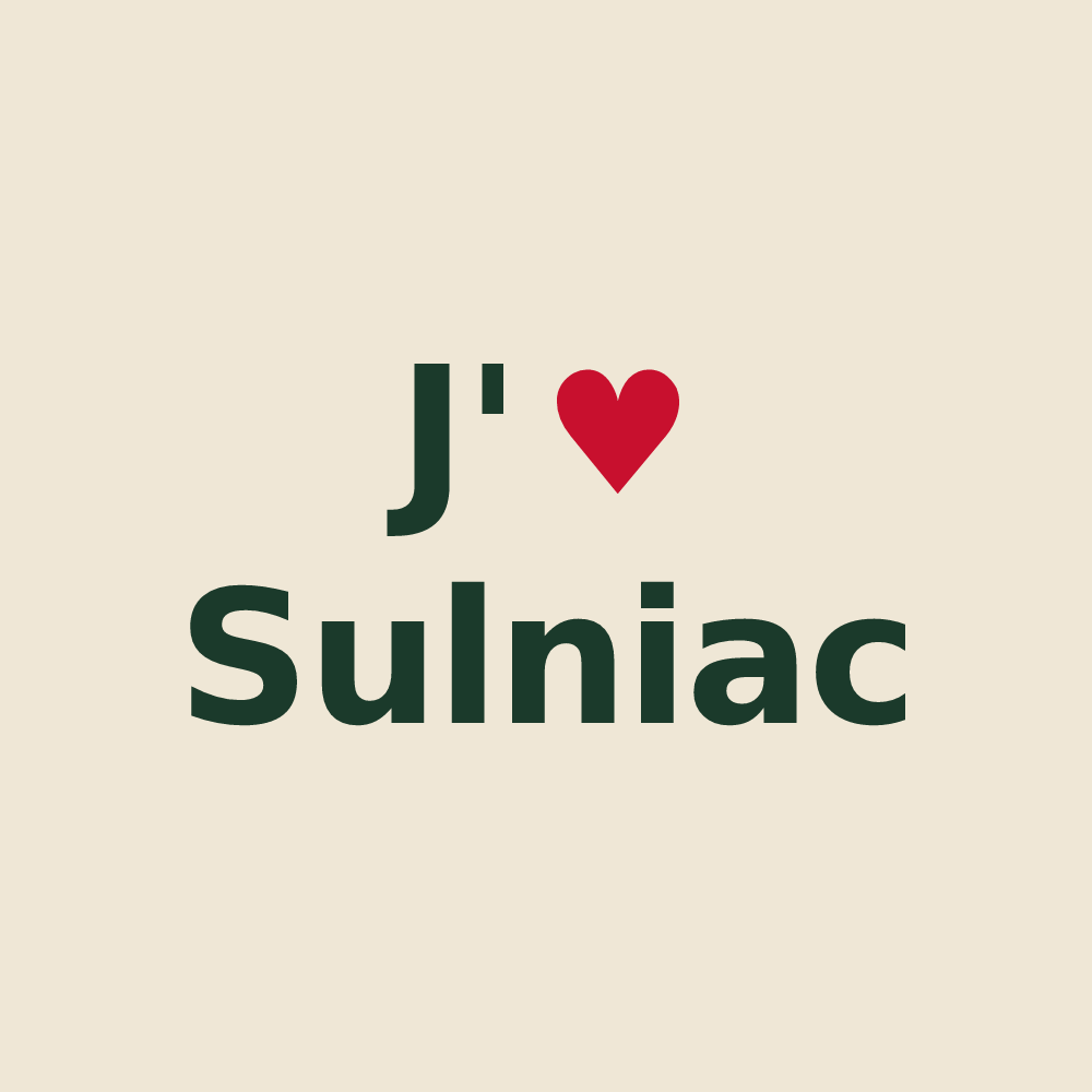 Tote bag personnalisé Sulniac — design J'aime Sulniac