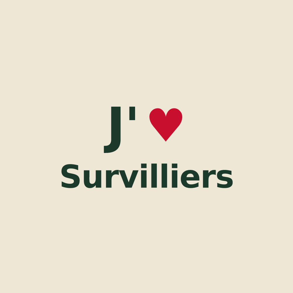 Tote bag personnalisé Survilliers — design J'aime Survilliers