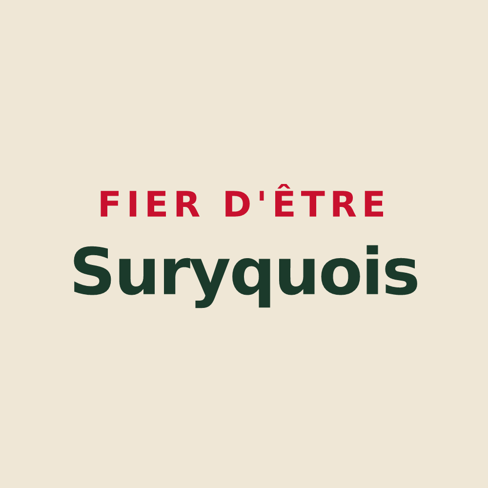 Tote bag « Fier d'être Suryquois » — design pour Sury-le-Comtal