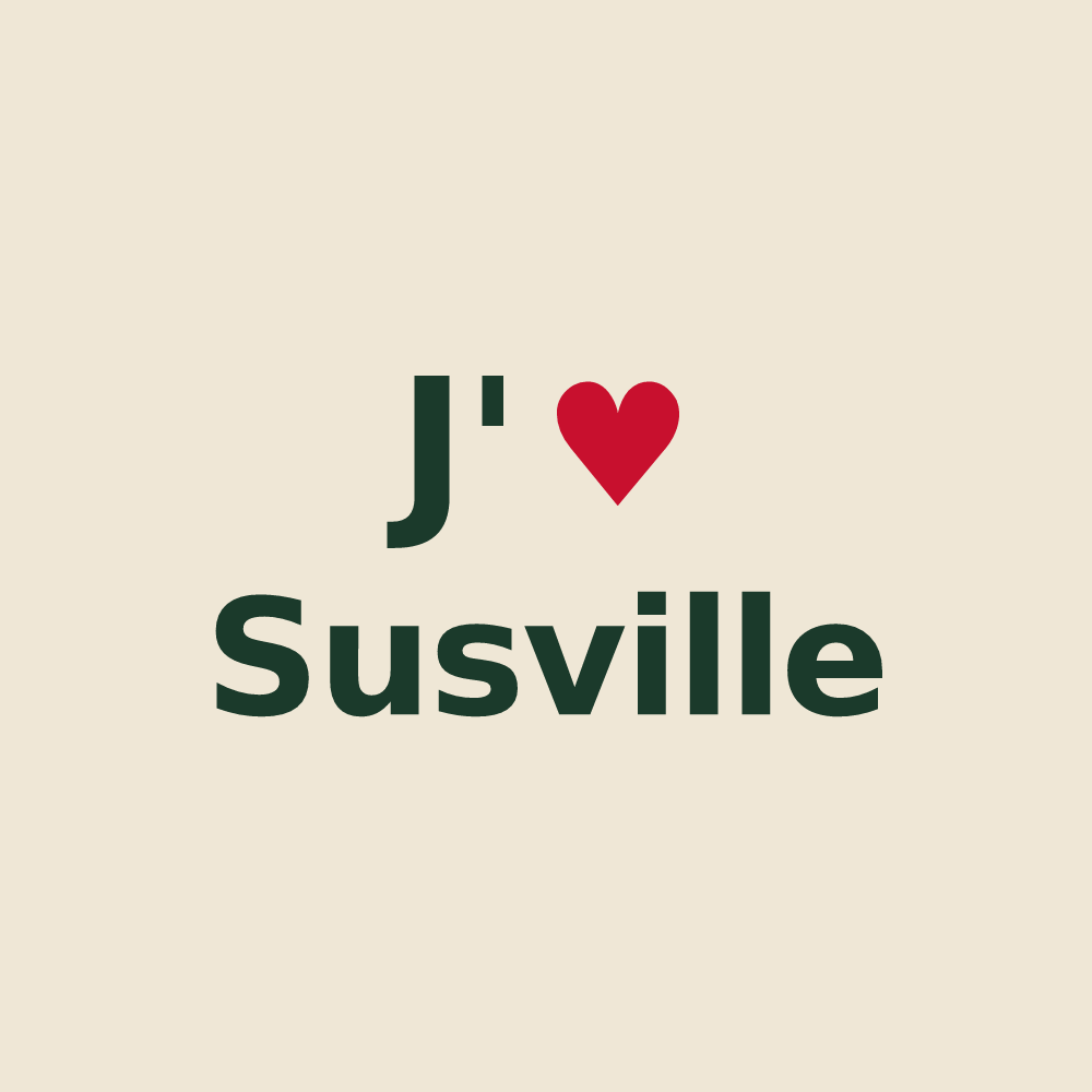 Tote bag personnalisé Susville — design J'aime Susville