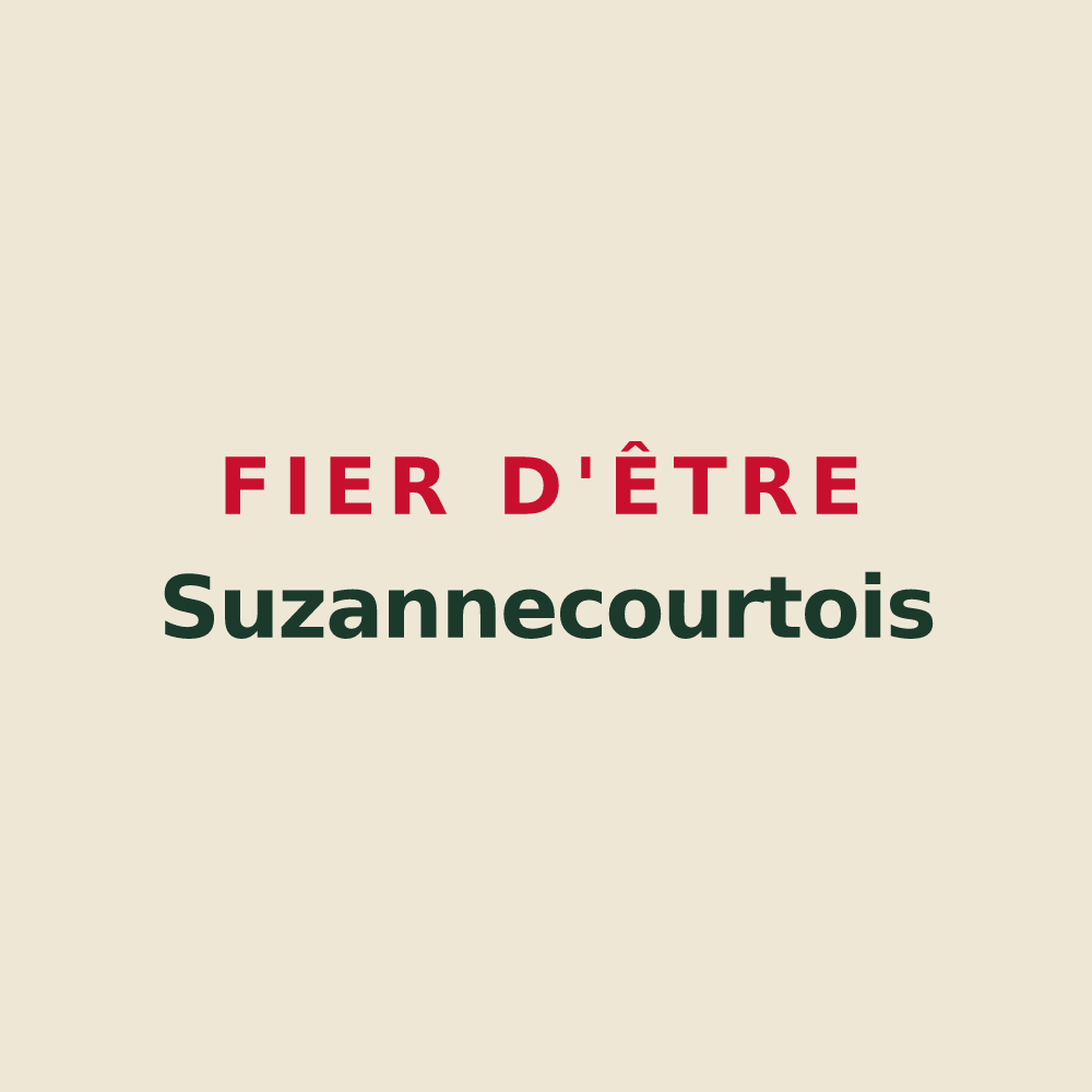 Tote bag « Fier d'être Suzannecourtois » — design pour Suzannecourt