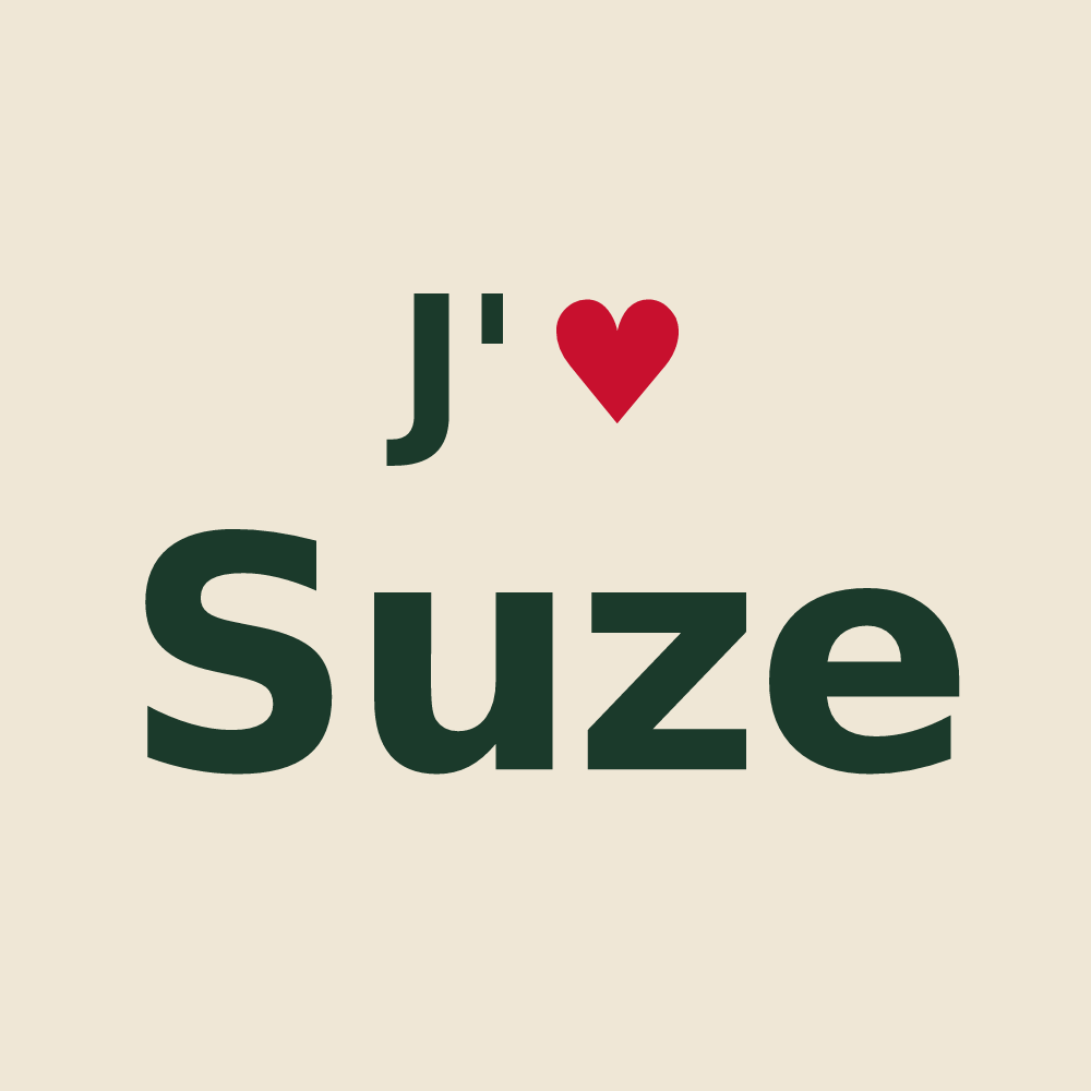 Tote bag personnalisé Suze — design J'aime Suze