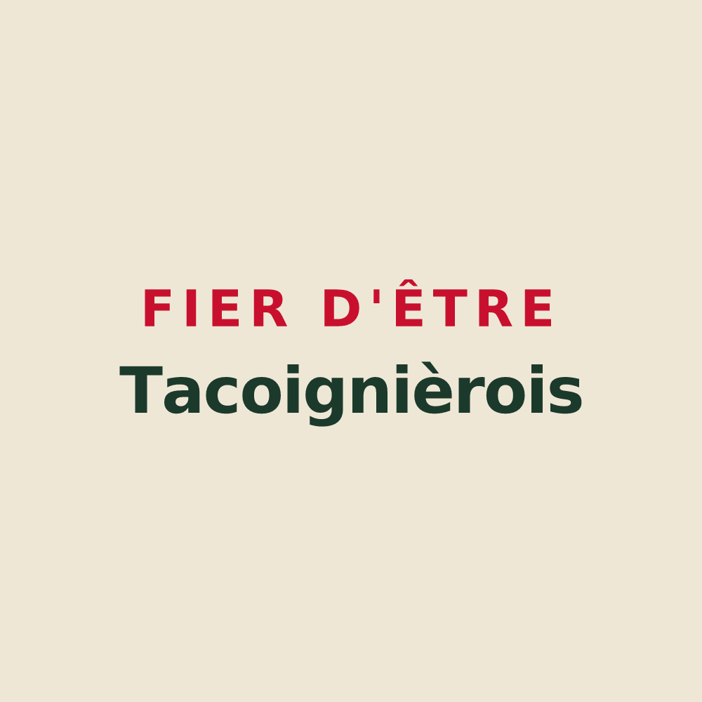 Tote bag « Fier d'être Tacoignièrois » — design pour Tacoignières