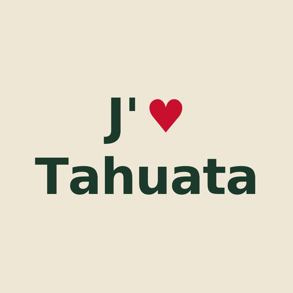 Tote bag personnalisé Tahuata — design J'aime Tahuata