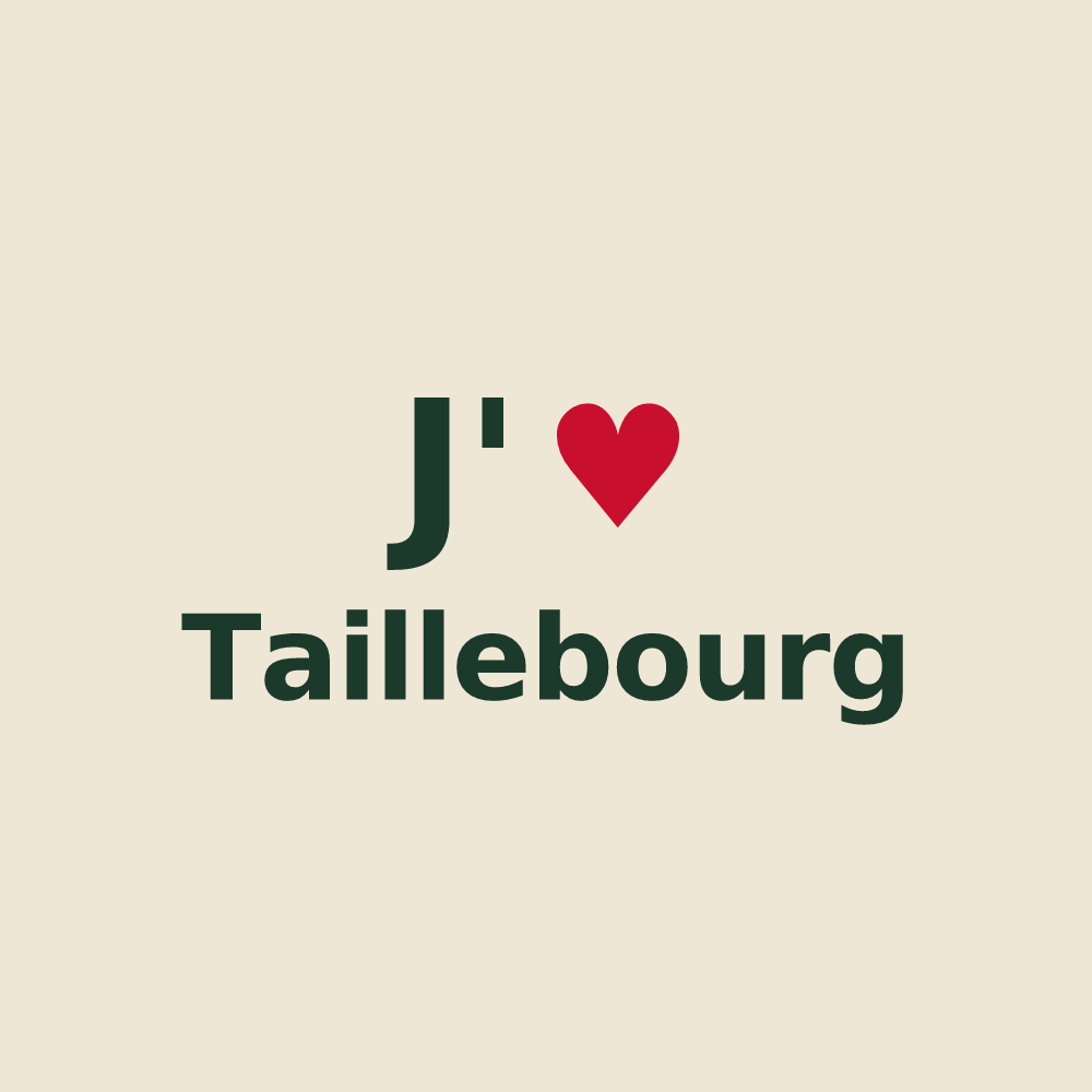 Tote bag personnalisé Taillebourg — design J'aime Taillebourg