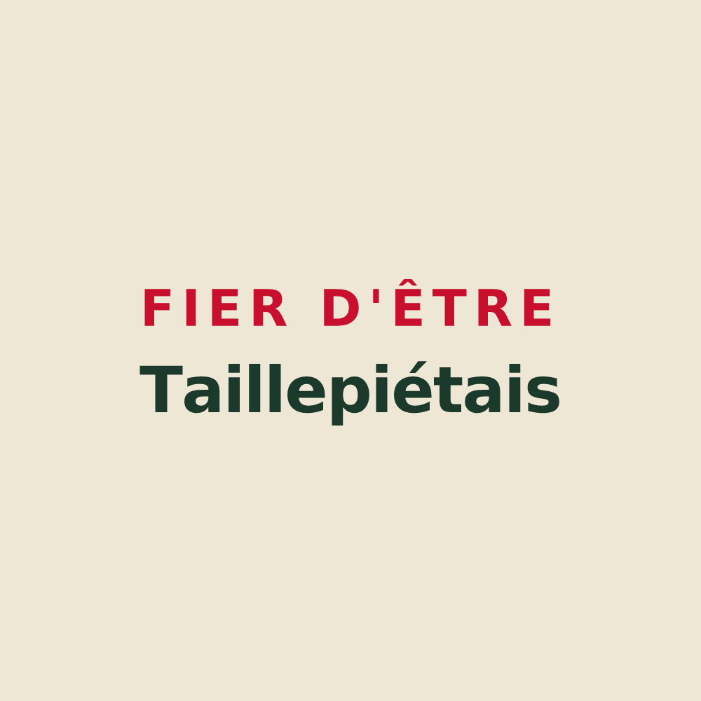 Tote bag « Fier d'être Taillepiétais » — design pour Taillepied