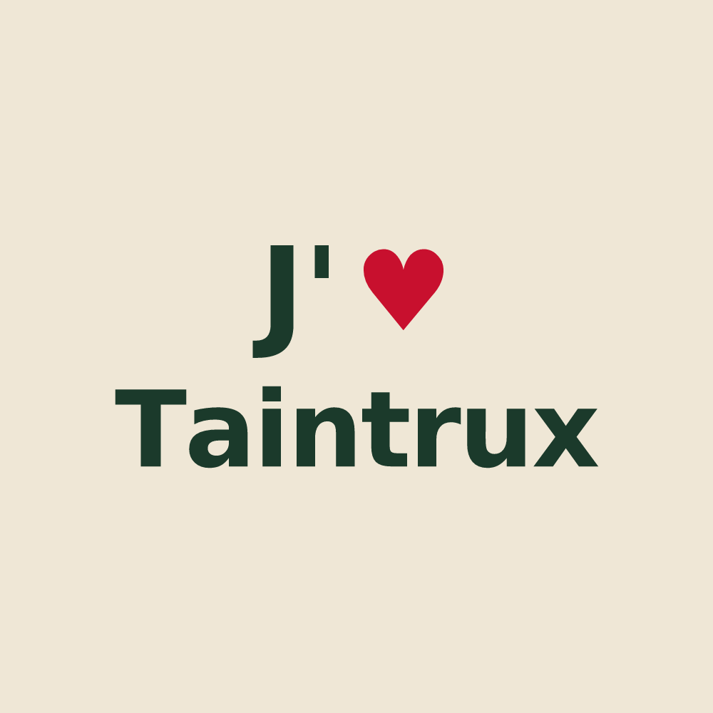 Tote bag personnalisé Taintrux — design J'aime Taintrux