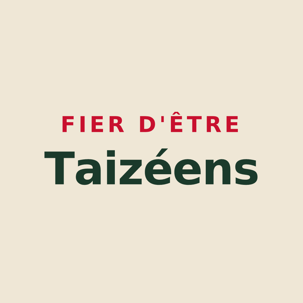 Tote bag « Fier d'être Taizéens » — design pour Taizé