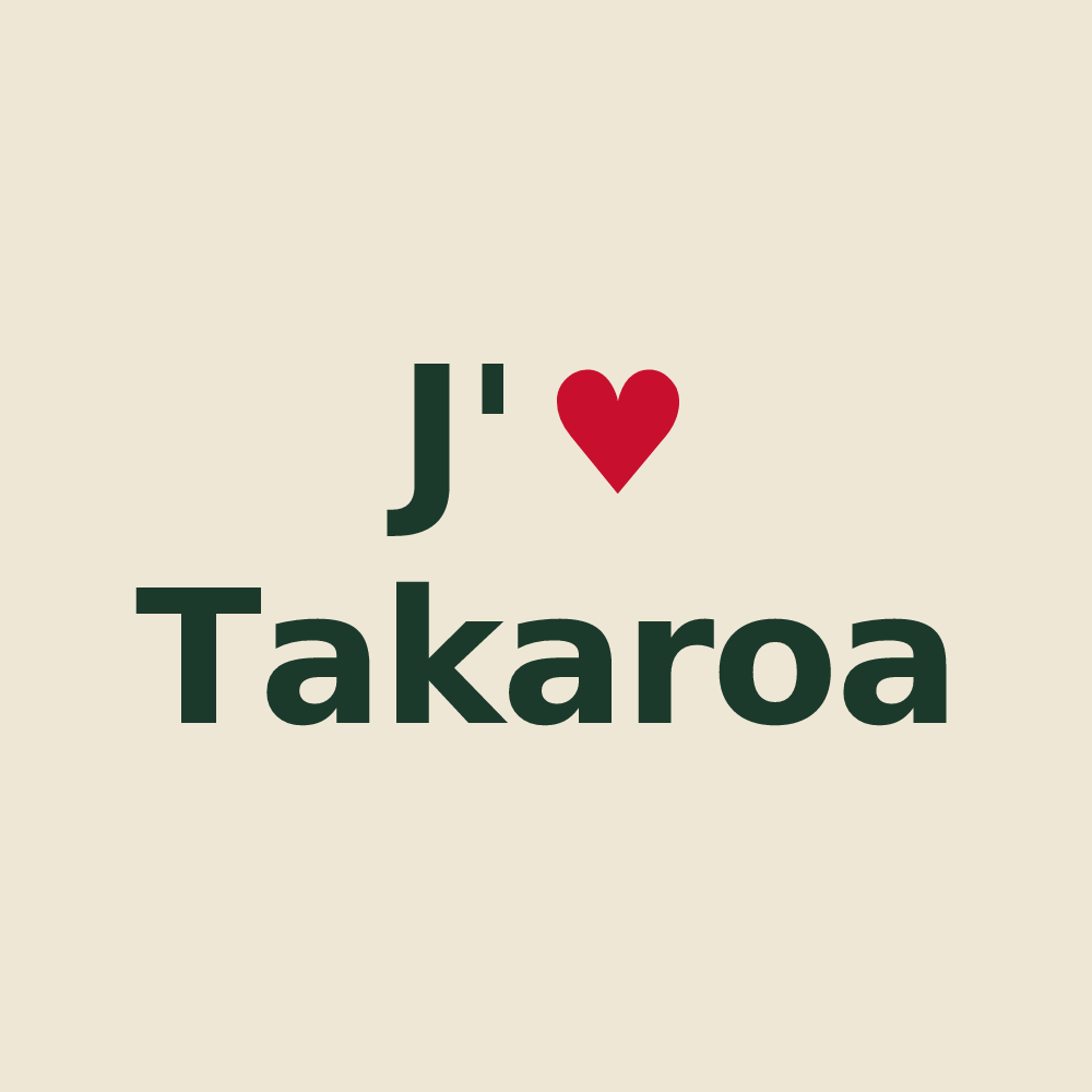 Tote bag personnalisé Takaroa — design J'aime Takaroa